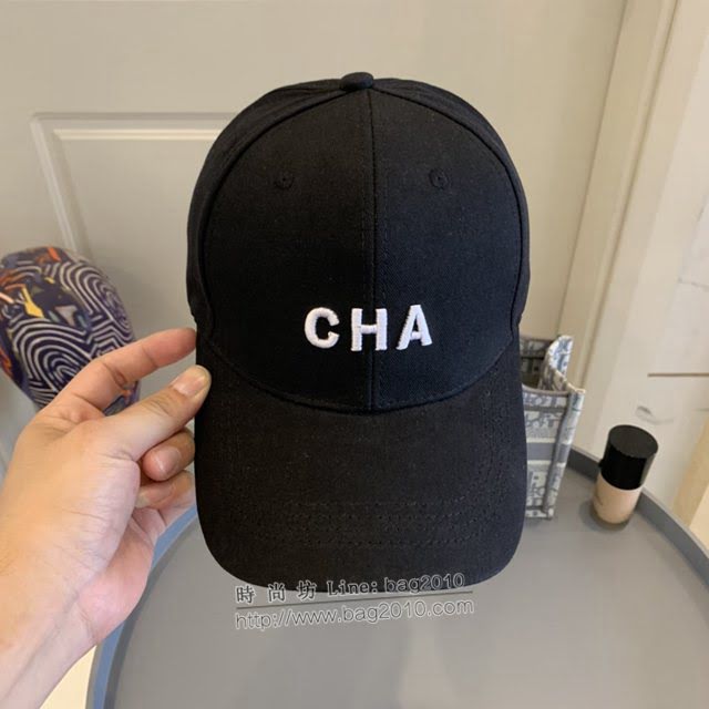 Chanel男女同款帽子 香奈兒新款字母刺繡精品棒球帽鴨舌帽  mm1643